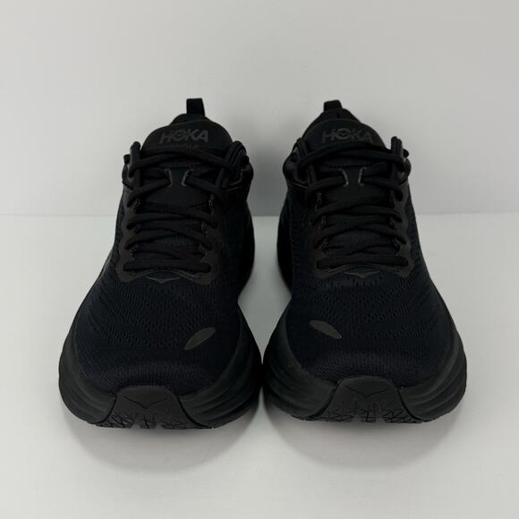 HOKA Bondi 8 Men’s 9.5 D Black Running Shoes Max Cushion F27223I